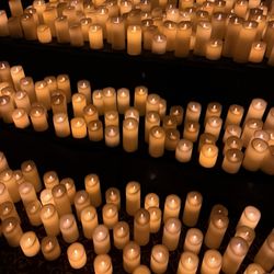 Los Angeles Equestrian Center - Candle set up