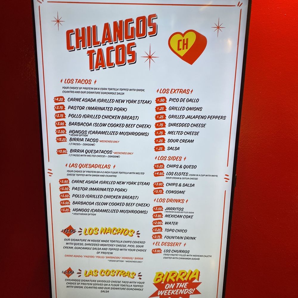 Chilango's Tacos - Menu - Tacos Near Me - Dallas, Texas Chilango's Tacos - Menu - Tacos Near Me - Dallas, Texas
