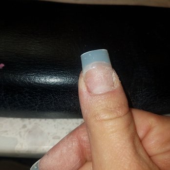 Tip-Top Nails - Half glued nail tip - Nail Salons Near Me - Trenton, New Jersey