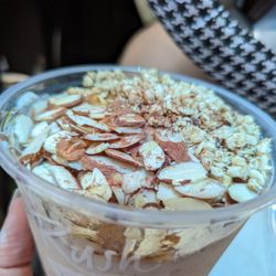 Rush Bowls - Chai's Mystique topped with almond slivers