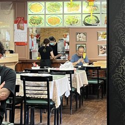Northern China Eatery - Old man making dumplings in the back :')