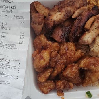 Panda Express - Receipt shows chow mein and they gave me half and half - Chinese Near Me - Fresno, California Panda Express - Receipt shows chow mein and they gave me half and half - Chinese Near Me - Fresno, California