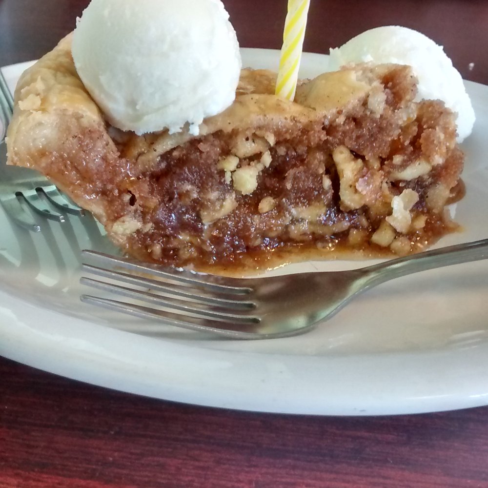 Landmark Grill - Baklava pie, also, it was my birthday. - Breakfast & Brunch Near Me - Midvale, Utah Landmark Grill - Baklava pie, also, it was my birthday. - Breakfast & Brunch Near Me - Midvale, Utah