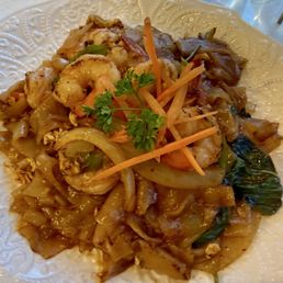 Drunken Noodles with shrimp