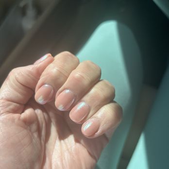 Athena Nails & Head Spa - Manicure done yesterday wanted them short simplistic, but a little pop so added some chrome they feel like glass so smooth and perfect - Nail Salons Near Me - Sacramento, California