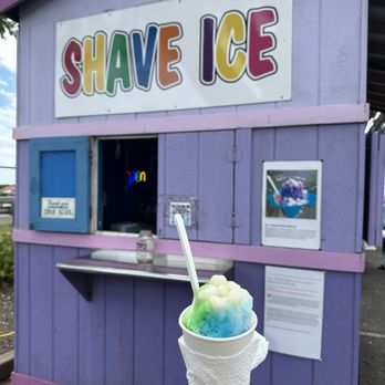 Mountain Magic Shave Ice - Mochi balls (+1.00) & a small shaved ice ($5.00) * Blue Hawaii, Lychee, & Melona - Shaved Ice Near Me - Waipahu, Hawaii Mountain Magic Shave Ice - Mochi balls (+1.00) & a small shaved ice ($5.00) * Blue Hawaii, Lychee, & Melona - Shaved Ice Near Me - Waipahu, Hawaii