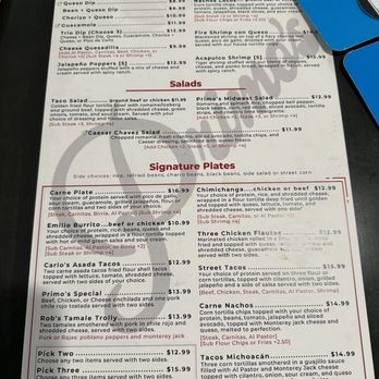 Primo's Modern Mexican - Menu - Mexican Near Me - Omaha, Nebraska Primo's Modern Mexican - Menu - Mexican Near Me - Omaha, Nebraska