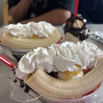 Dairy Queen Grill & Chill - Banana splits and a chocolate sundae! - Fast Food Near Me - Espanola, New Mexico