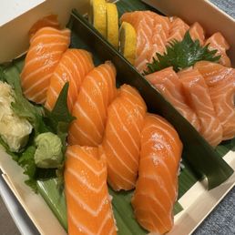 Salmon Nigiri and Sashimi Box Salmon Nigiri and Sashimi Box