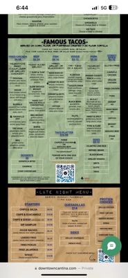 Menu photo 1 Downtown Cantina Weatherford, TX