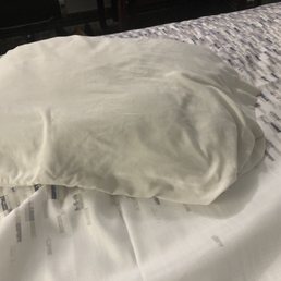 Yellowed pillow