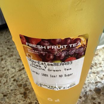SunTea - Jasmine green tea with grapefruit pulp - Bubble Tea Near Me - Montebello, California
