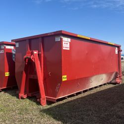 American AF Dumpster Rentals - 25 Yard Dumpsters sitting at our yard in Waxahachie waiting for new clients!