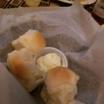 Longbranch Grill - two rolls of bread and a bowl of butter - American Near Me - Shelbyville, Illinois