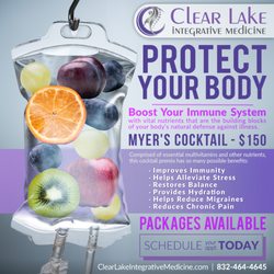 Clear Lake Integrative Medicine - In times like this a strong immune system is crucial, Come on in and give your body what it needs with our exclusive Myer's Cocktail!