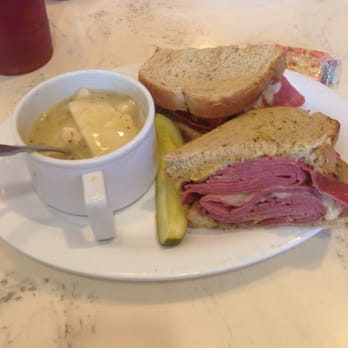 McAlister's Deli - The New Yorker with a side of chicken dumplings. - Sandwiches Near Me - Lubbock, Texas McAlister's Deli - The New Yorker with a side of chicken dumplings. - Sandwiches Near Me - Lubbock, Texas