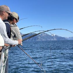 The Fish House - Trips!! All hooked up on Halibut!