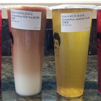 Dont Yell At Me - Roselle Honey Chrysanth x2, Osmanthus Milk Tea, Osmanthus Jasmine Tea - Bubble Tea Near Me - Seattle, Washington