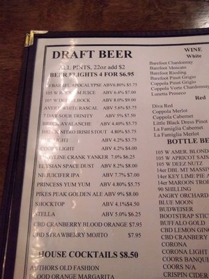 Menu photo 1 The Library Co. Bar & Kitchen Castle Rock, CO Menu photo 1 The Library Co. Bar & Kitchen Castle Rock, CO