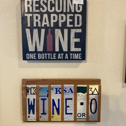 Crooked Post Winery - They sell all kinds of wine and beer decor (signs) that are just hilarious.