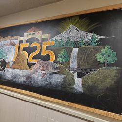 Safeway - 9/6/2024 - I love their chalk drawing next the restroom.
