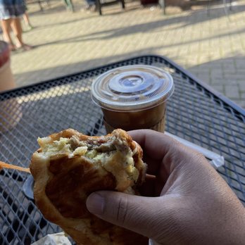 Powderface - Bacon, Sausage, Egg & Cheese on croissant! Custom Cold Brew! - Coffee & Tea Near Me - Oakland, California Powderface - Bacon, Sausage, Egg & Cheese on croissant! Custom Cold Brew! - Coffee & Tea Near Me - Oakland, California