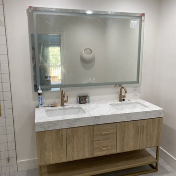 Top Line Remodeling - Master vanity w/ LED mirror. - General Contractors Near Me Top Line Remodeling - Master vanity w/ LED mirror. - General Contractors Near Me