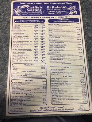 Menu photo 5 Catfish Corner Ardmore, OK