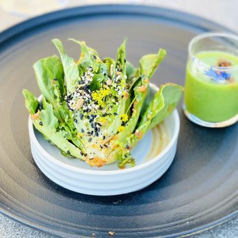 Bricoleur Vineyards - a bowl of broccoli and a glass of green juice - Wineries Near Me - Windsor, California