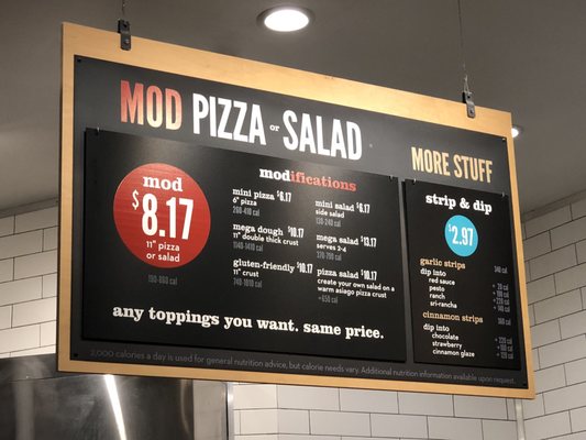 Menu photo 3 MOD Pizza Jacksonville, FL