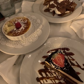Dal Rae Restaurant - Creme Brulee  Hardened Chocolate Gold Brick Sundae Chocolate Fantasy - Steakhouses Near Me - Pico Rivera, California