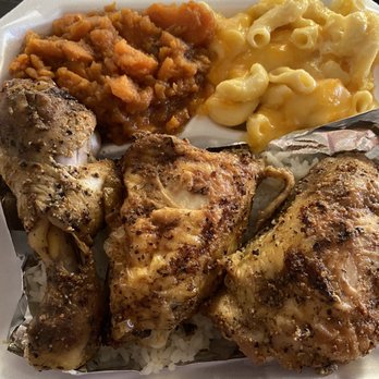 Messi Soul Kitchen - Baked chicken, sweet potatoes, macaroni and cheese - Soul Food Near Me - Riverside, California Messi Soul Kitchen - Baked chicken, sweet potatoes, macaroni and cheese - Soul Food Near Me - Riverside, California