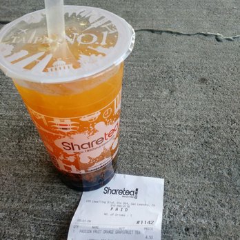 Sharetea - Drink and receipt - Coffee & Tea Near Me - San Leandro, California Sharetea - Drink and receipt - Coffee & Tea Near Me - San Leandro, California
