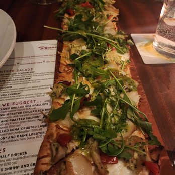Seasons 52 - Pesto Chicken & Fresh Mozzarella Flatbread - New American Near Me - Schaumburg, Illinois Seasons 52 - Pesto Chicken & Fresh Mozzarella Flatbread - New American Near Me - Schaumburg, Illinois