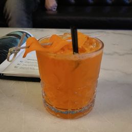 Carrot Head (mezcal, ginger, carrot and lime) Carrot Head (mezcal, ginger, carrot and lime)