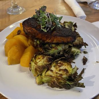 Millie's Restaurant and Catering - Blackened Grouper, golden beets, fried Brussels - American Near Me - Daytona Beach, Florida Millie's Restaurant and Catering - Blackened Grouper, golden beets, fried Brussels - American Near Me - Daytona Beach, Florida