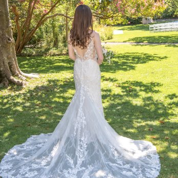 Eclipse Alterations - Thuy used lace from the bottom of the dress to add the back.  So talented! - Sewing & Alterations Near Me - Oakland, California