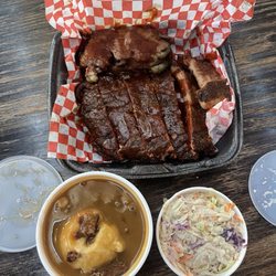 The Smokey Bone BBQ-Twin Falls - 2 meats and 2 sides for $30, generous portion.