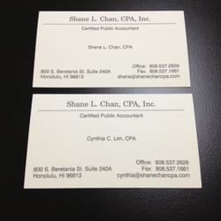 Shane L Chan Cpa, Inc