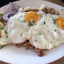 Cafe Inselblick - 虾仁煎蛋 Friesenschnitte 很好吃