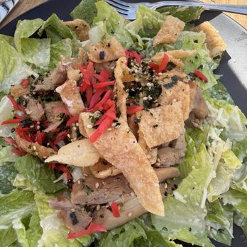Tikis Grill & Bar - Huli Huli Chicken Caesar Salad - Seafood Near Me - Honolulu, Hawaii Tikis Grill & Bar - Huli Huli Chicken Caesar Salad - Seafood Near Me - Honolulu, Hawaii