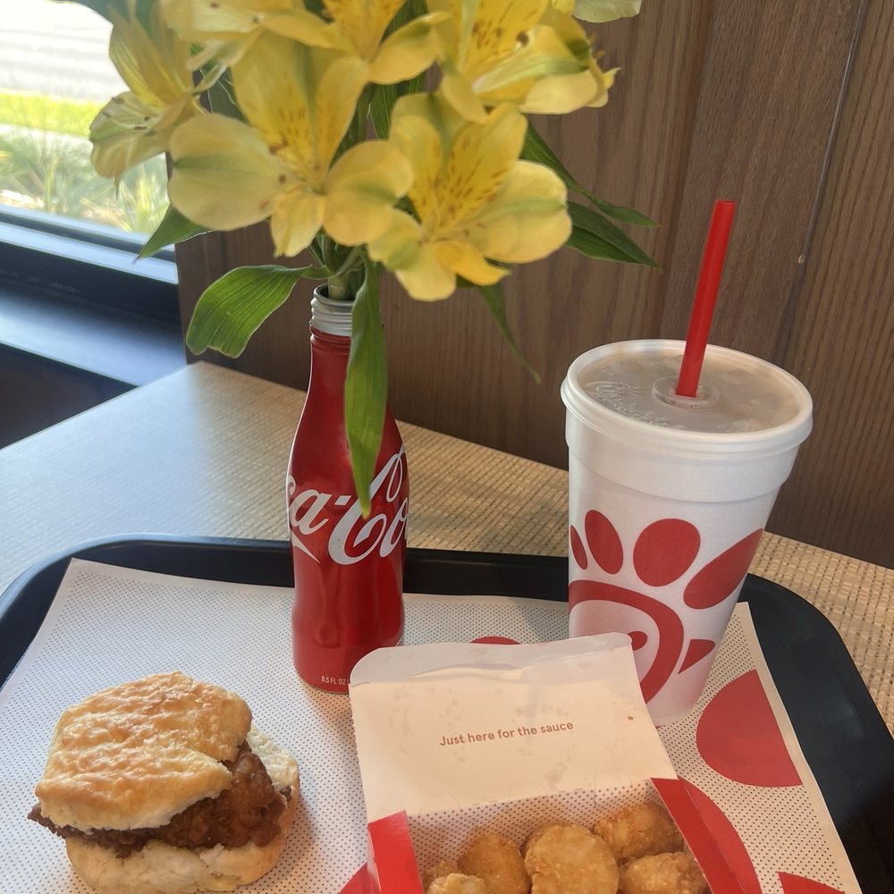 Chick-fil-A - Chick-fil-A- Chicken Biscuit Meal - Fast Food Near Me - Tampa, Florida