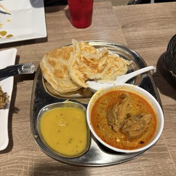 Sambal Chef - Roti Canai with Curry Chicken - Malaysian Near Me - Houston, Texas