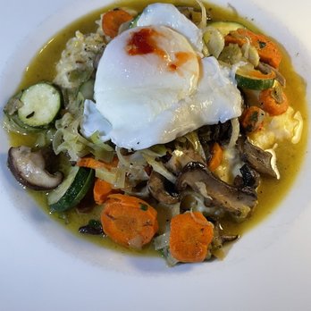 Radish & Rye - a bowl of soup with an egg on top - New American Near Me - Santa Fe, New Mexico Radish & Rye - a bowl of soup with an egg on top - New American Near Me - Santa Fe, New Mexico