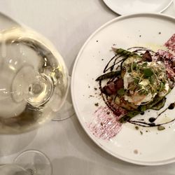 Verdicchio Ristorante - White wine and vegi antipasta
