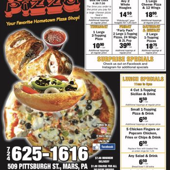 Mars Pizza - Menu - Pizza Near Me - Mars, Pennsylvania