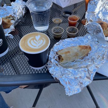 Old Town Coffee - Cappuccino and breakfast Empanada - Coffee & Tea Near Me - Goleta, California