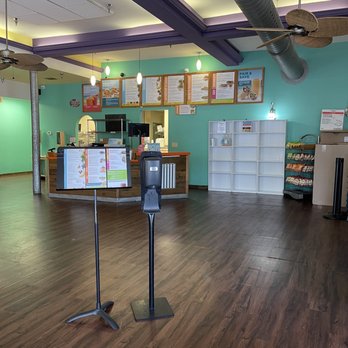 Tropical Smoothie Cafe - Indoor menu stand and order counter - Juice Bars & Smoothies Near Me - Winter Haven, Florida Tropical Smoothie Cafe - Indoor menu stand and order counter - Juice Bars & Smoothies Near Me - Winter Haven, Florida