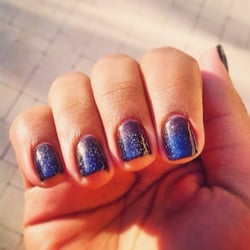 Tegan's Nail - Love my galaxy nails!!! Had a lot of fun designing them with Tay and they came out beautiful! Will be back for sure