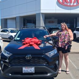 This is me with my new 2021 Toyota Rav4. This is me with my new 2021 Toyota Rav4.